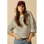 Sissy-Boy Witte gestreepte sweater | Maat: XL