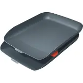 Leitz Cosy Set Van 2 Brievenbakken - Brievenbakjes Voor A4- En C4-Formaten - Ideaal voor Thuiskantoor/Thuiswerken - Fluweel Grijs