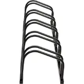 vidaXL Fietsenrek voor 5 fietsen, zwart, staal