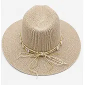 HS Strohoed Cowboy met Schelpenband - Meerdere Kleuren - Zwart