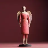 MEA Anita engel staand, roze 16x13x40cm