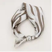 HS Parelsjaal Zebraprint - Meerdere Kleuren - Beige Zebraprint