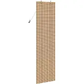 vidaXL - Rolgordijn - Natuurlijk - en - Bruin - 60 - x - 220 - cm - Bamboe