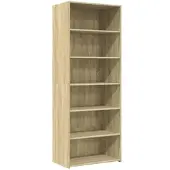 vidaXL Hoge kast 70x41x185 cm bewerkt hout sonoma eikenkleurig