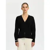 Selected Gebreid vest zwart