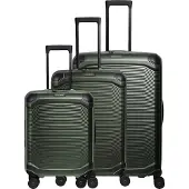Travelite Millennium 4 wielen Kofferset 3-delig met uitbreidingsplooi groente