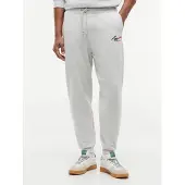 Tommy Hilfiger Broek 'Signature Logo Cuffed' lichtgrijs