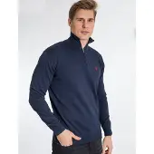 U.S. POLO ASSN. Trui 'UMBRISON' saffier / cranberry