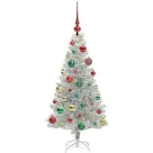 vidaXL Kerstboom Zilver 120 cm PET