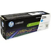 HP 220X LaserJet Toner Cyan (Grande Capacité)
