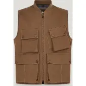 Belstaff Windermere Zandkleurig Motorvest Maat M