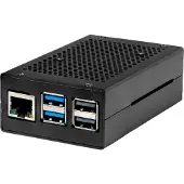 Joy-It RB-AlucaseP5-01B SBC-behuizing Raspberry Pi Aluminium Zwart