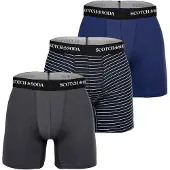Scotch & Soda Boxershorts donkerblauw / donkergrijs / zwart / wit