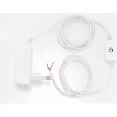 Tradim 65411 12V DC Snoerdimmer met Voeding 24W Wit