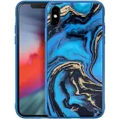 Laut Mineral Glass iPhone Xs Max Hoesje Blauw