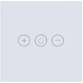 Tradim Slimme glazen touch muurdimmer met app en voice bediening voor dimbare led, halogeen en gloeilampen | 25021B