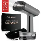 FLOWSTEAM Luxe Kledingstomer - Handstomer & Reisstomer - Stoomapparaat Kleding - 25 Min Stomen - Matte Gray Edition