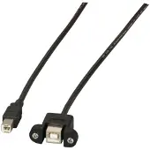 Efbe-Schott K5293SW.1V2 USB2.0 Verlängerung B-B,St.-Einbaubuchse,1m,sw,Classic