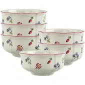 Villeroy & Boch Dessertschalen Petite Fleur ø 11,7 cm Set van 6