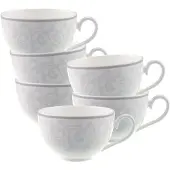 Villeroy & Boch Cappuccinotassen Gray Pearl 310 ml Set van 6