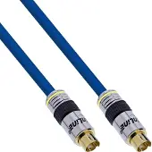 InLine S-VHS kabel, PREMIUM, vergulde male, 4-pins mini DIN male / male, 15m