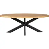 Starfurn Eettafel Dakota 160cm Ovaal Naturel