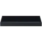 Mojoo Lux gelakt decoratief dienblad 38x19x3,5 cm Black