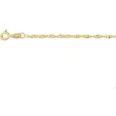 Trendjuwelier huiscollectie 4004153 Collier Geelgoud Singapore 1,8 mm