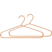 Mette Ditmer Hang-it kledinghanger 2-pack Oranje