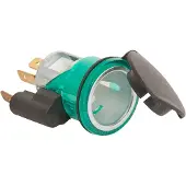 HP Autozubehör Einbau-Steckdose mit Deckel Inbouwstopcontact met deksel Stroombelasting (max.): 16 A Geschikt voor Genormaliseerde en universele stekkers 12/24
