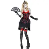 Vegaoo Burleske sexy zombie Kostuum voor dames