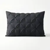 Sleeptime Microvezel Pintuck kussensloop 60x70 cm - Antraciet - Per 2 stuks