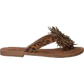 Lazamani Slippers Dames Bruin Suède Maat 37