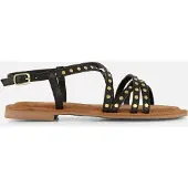 Lazamani Sandalen met riem zwart