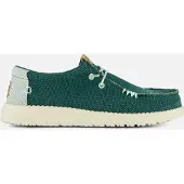 HeyDude Instapper Men Wally Braided Deep Green / Harbor Grey-Schoenmaat 41