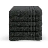 Byrklund Handdoekset 50x100 cm - Antraciet - Set van 6