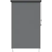 vidaXL Rolgordijn Lichtgrijs 100 x 250 cm Stof en Aluminium