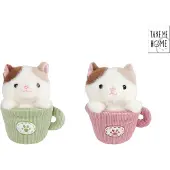 Merkloos Take Me Home Poes In Mok Pluche 18cm Verschillende verschillende Pluche