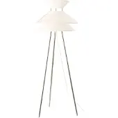Frandsen Vloerlampe , Kiku, Wit, Woonkamer, Stof