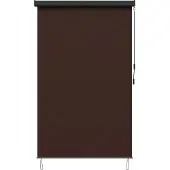 vidaXL Rolgordijn Bruin 140 x 250 cm Stof en Aluminium