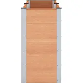 vidaXL Verhoogde plantenbak Bruin 200 x 50 x 91 cm WPC en Aluminium
