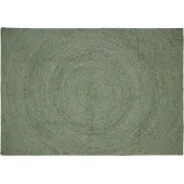 vidaXL Vloerkleden Olijfgroen 200 x 290 cm Jute