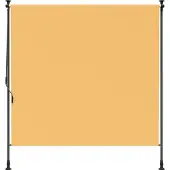 vidaXL Buitenzonwering Rolgordijn Zand 200 x 270 cm