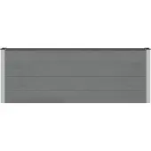 vidaXL Verhoogde plantenbakken, 2 stuks, zwart, 200 x 30 x 72 cm, van WPC en aluminium