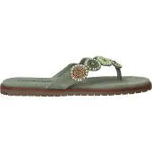 Lazamani Mey Toe Rounds Slippers Groen | Maat: 40