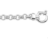The Jewelry Collection Zilveren Collier jasseron 5 1018698 45 cm