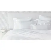 Beddinghouse Dekbedovertrek Blanca White Satijn-200 x 200 / 220 cm | 2-Persoons