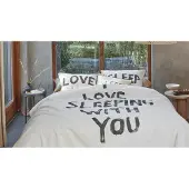 Vt wonen Dekbedovertrek vtwonen Love Sleep Natural Katoen-200 x 200 / 220 cm | 2-Persoons