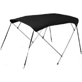OceanSouth 4-Boogs zwarte Biminitop Breedte 190 - 210 cm