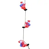 Deuba Kerstversiering Kerstfiguren LED Acryl Kerstman Trio